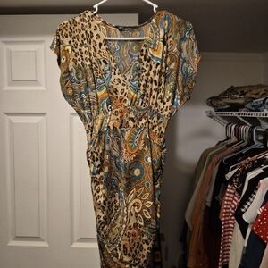 Body Central Multicolor Patterned Dress